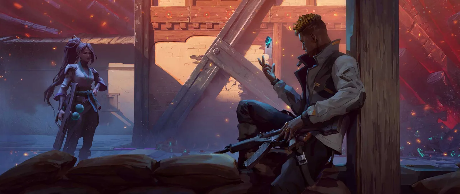 Les Radiants, illustration de l'univers Valorant