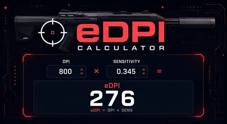 Valorant eDPI calculator, tool preview