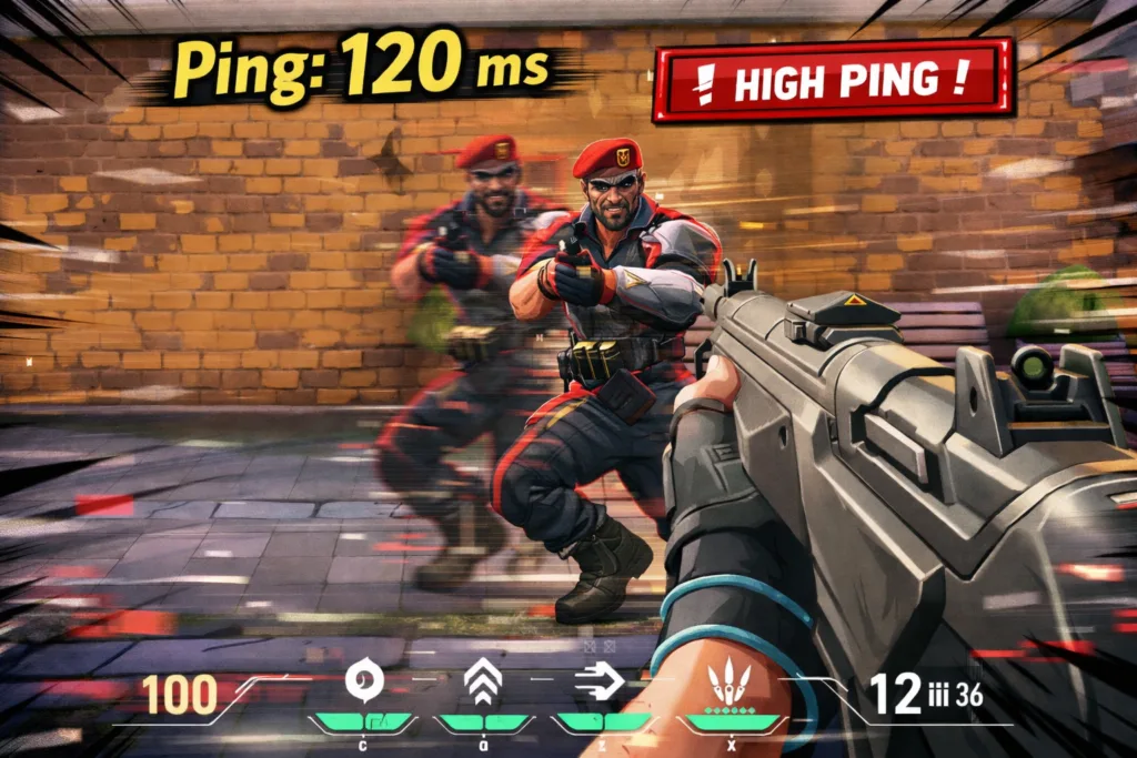 ping valorant