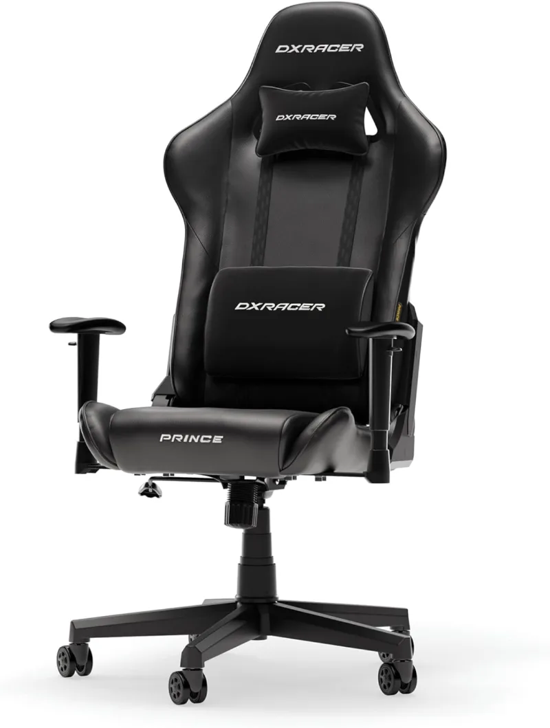  Chaise Gaming DXRacer Prince Simili Cuir Noir