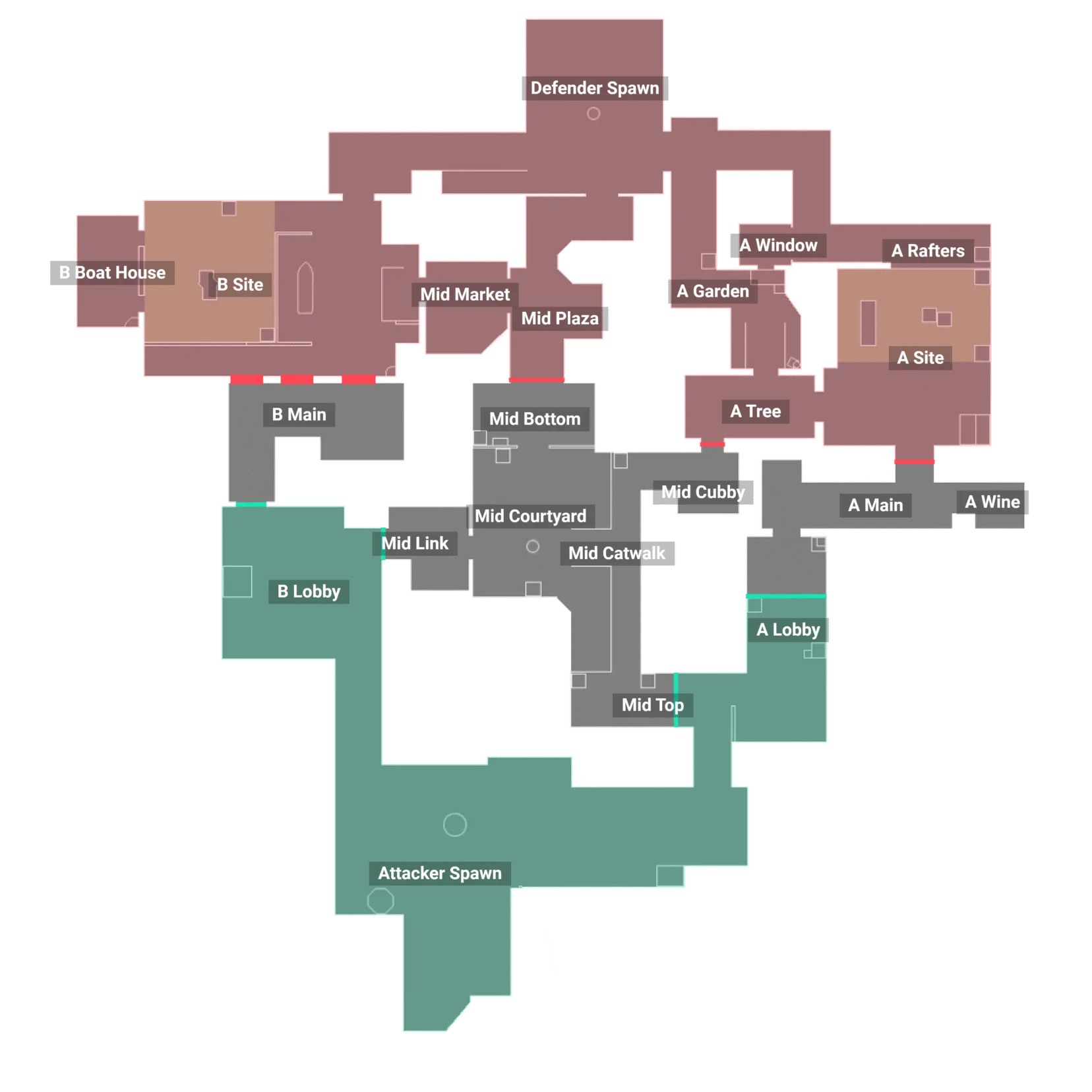 Plan annoté des callouts de Ascent