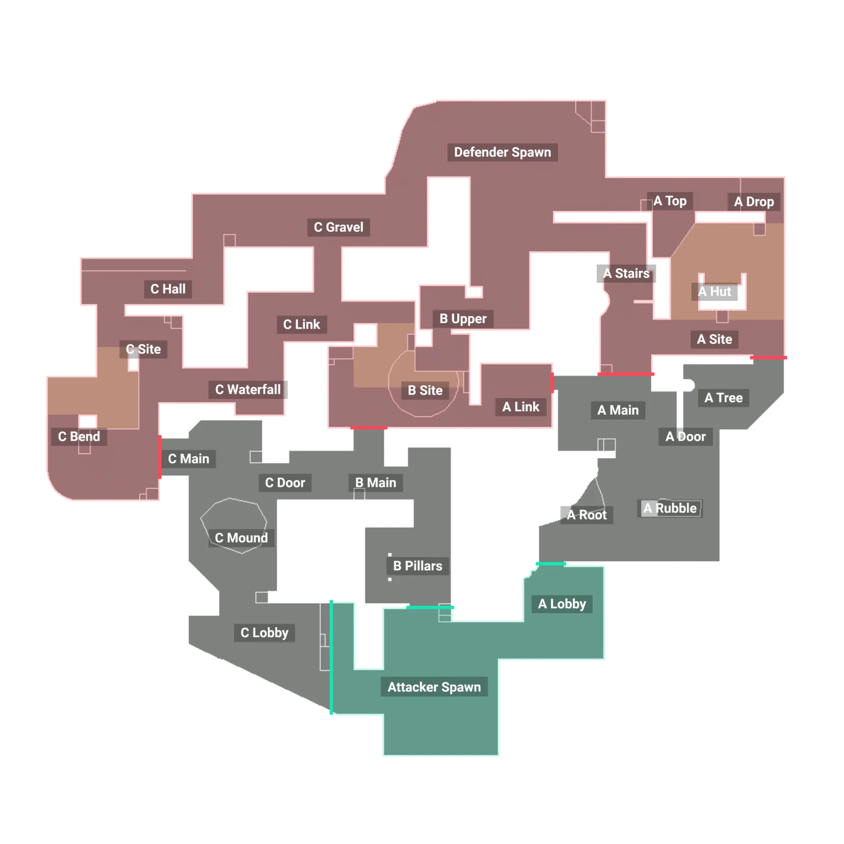 Plan annoté des callouts de Lotus
