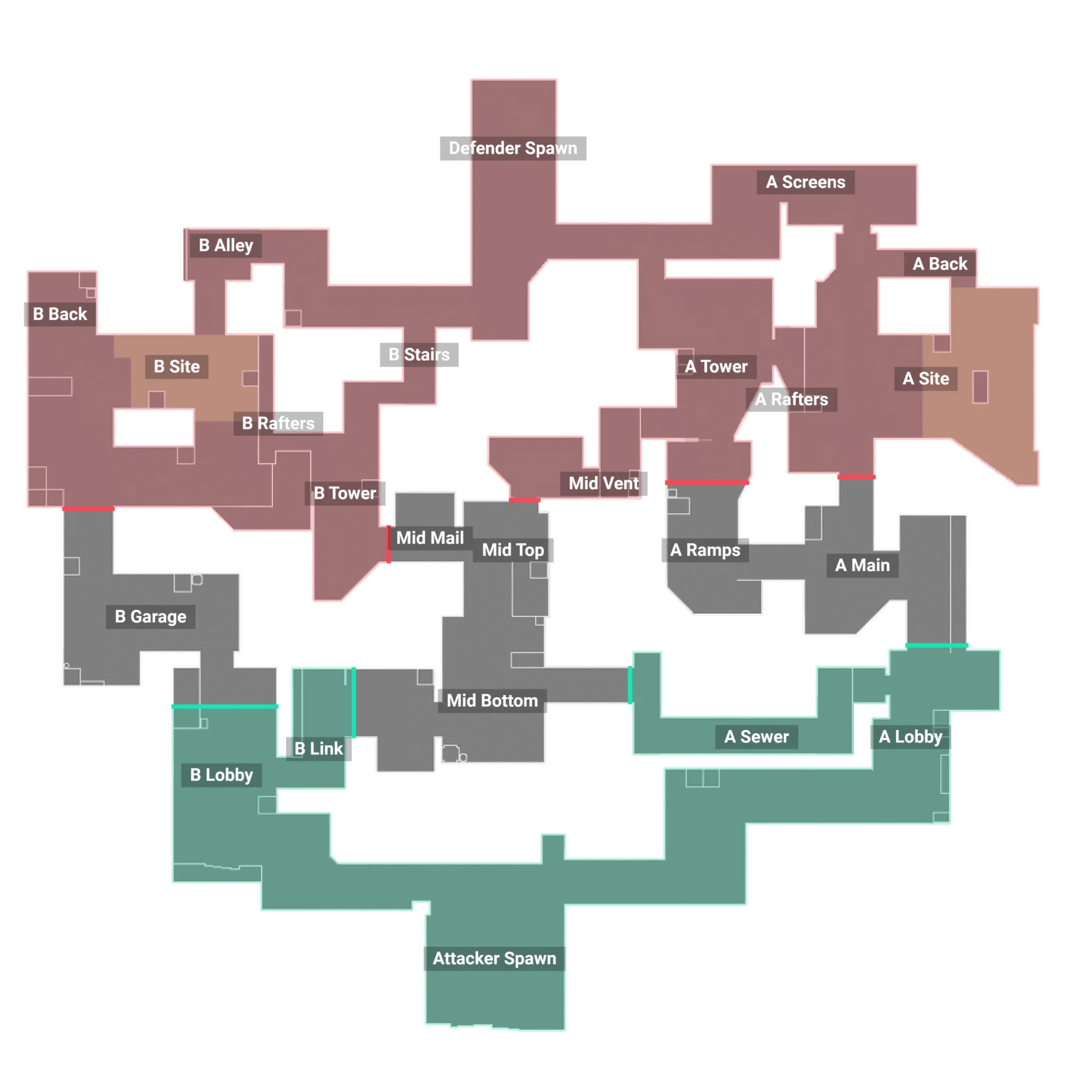 Plan annoté des callouts de Split