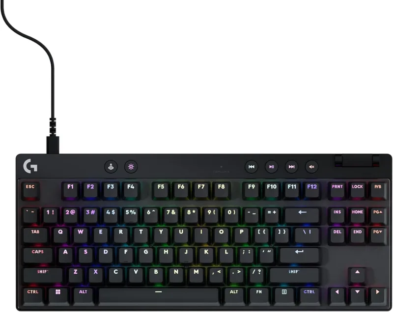 Logitech G PRO X TKL Rapid Tenkeyless Gaming Keyboard (Hall-Effect) - Black