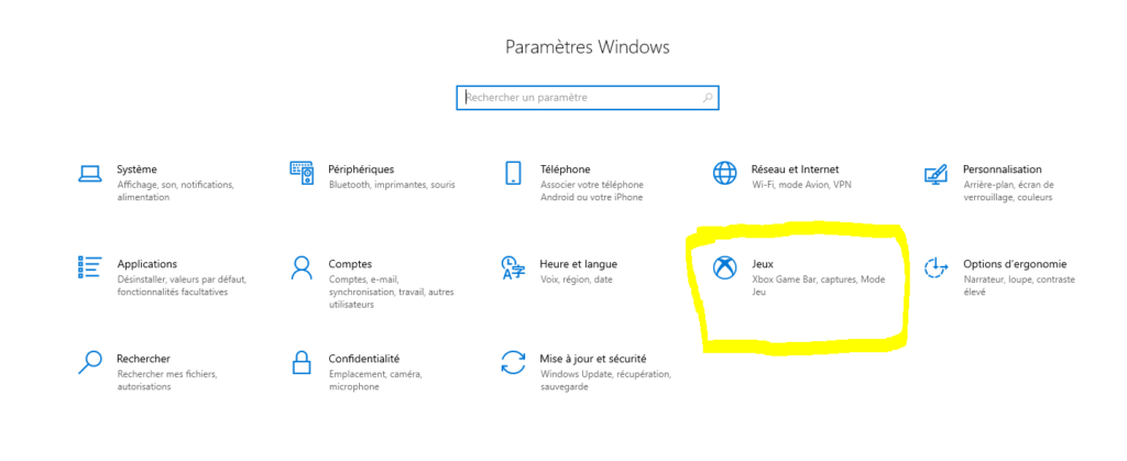 section jeu windows